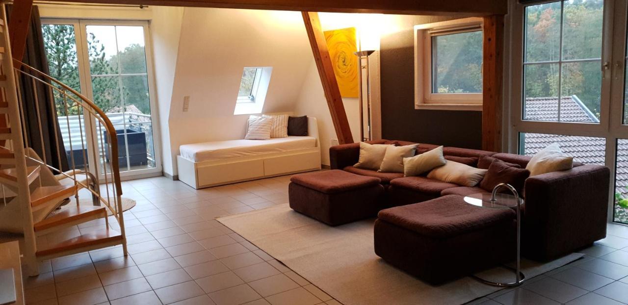 Eigenes Maisonettehaus In Idyllischer Lage Mit Balkon, Nahe Messe, 24H Self-Check In, Gratis Parken Швабах Екстер'єр фото