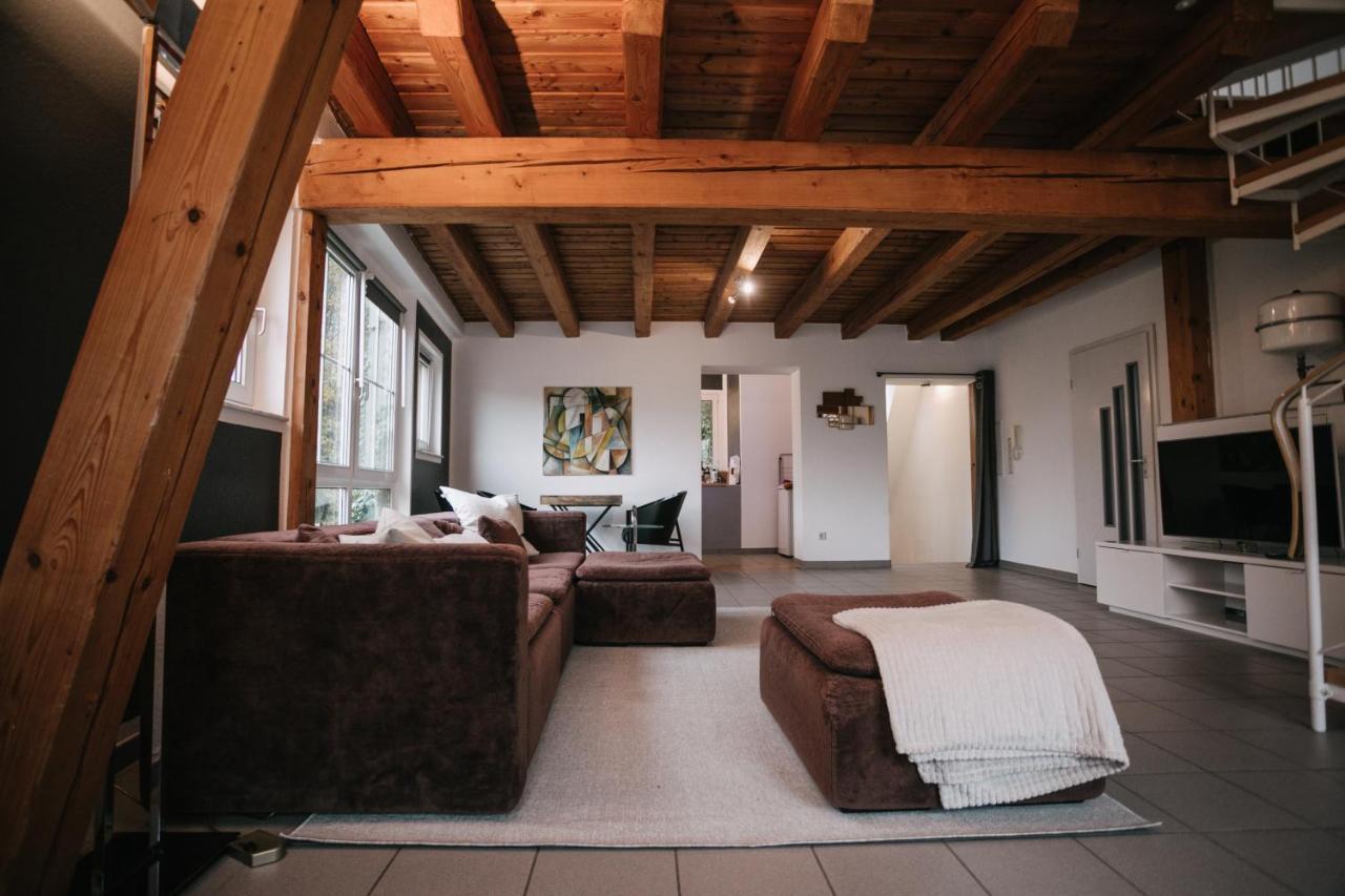 Eigenes Maisonettehaus In Idyllischer Lage Mit Balkon, Nahe Messe, 24H Self-Check In, Gratis Parken Швабах Екстер'єр фото